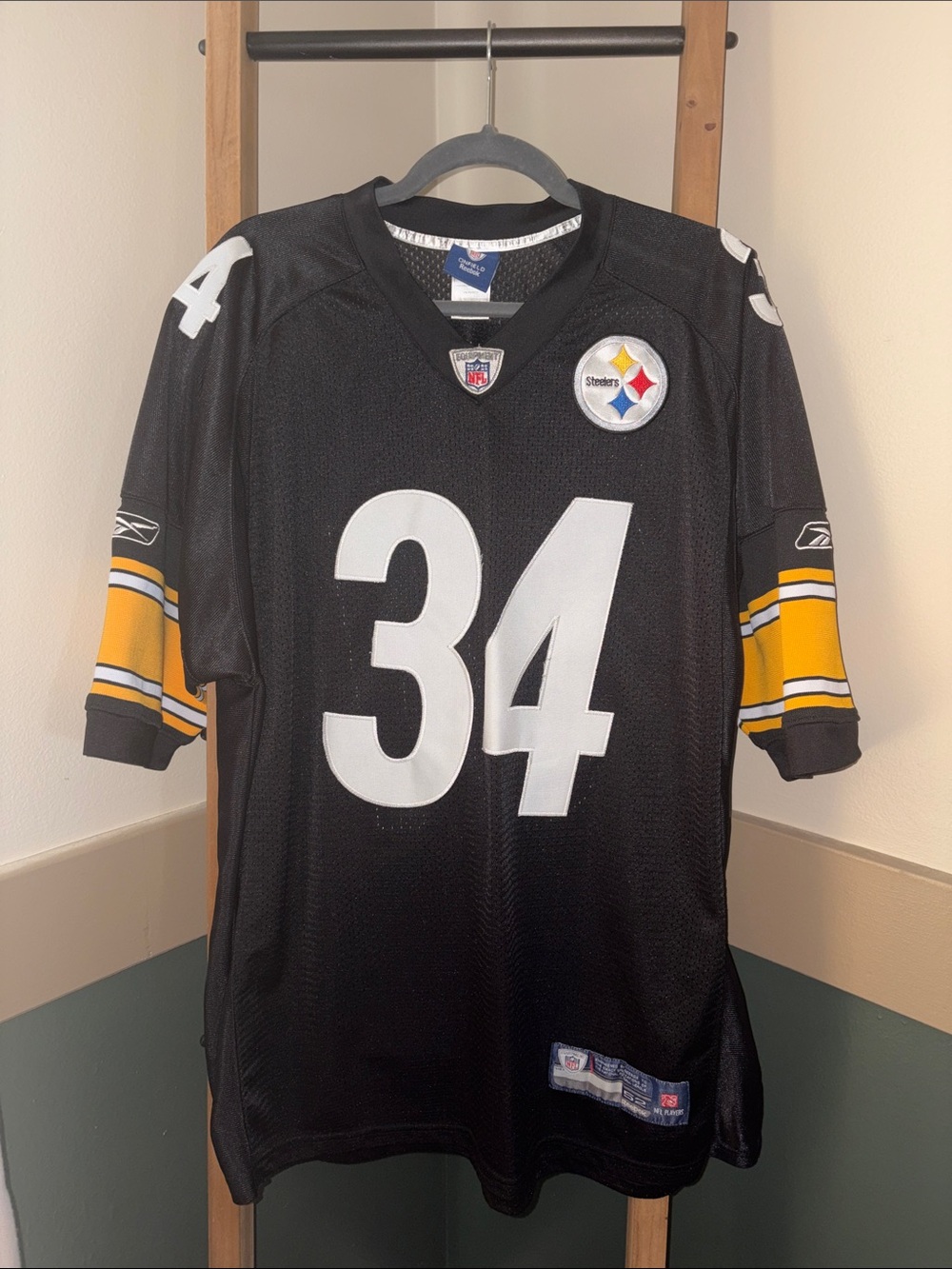 RASHAD MENDENHALL #34 PITTSBURGH STEELERS STITCHED JERSEY SZ XL REEBOK ONFIELD